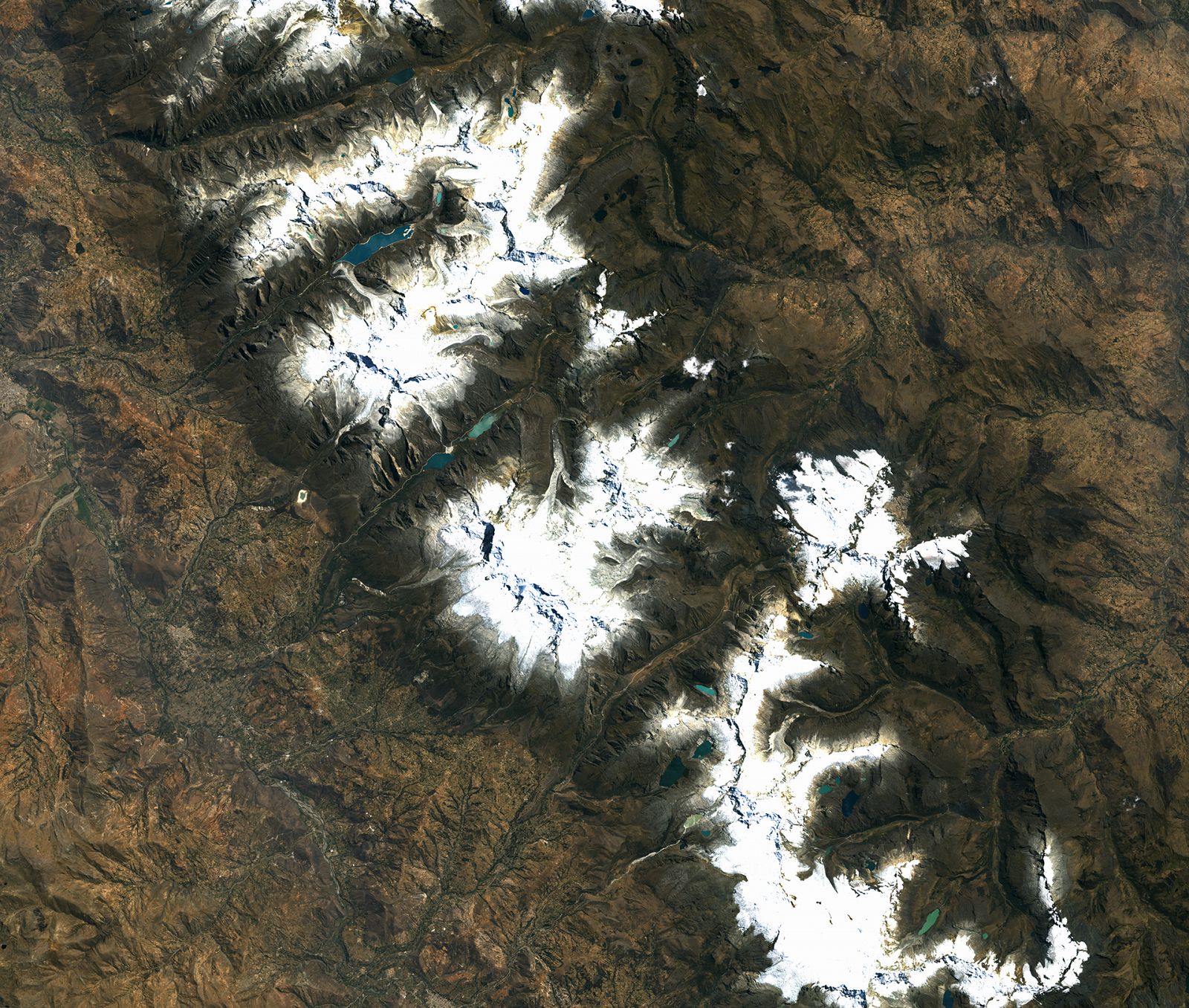 Monte Huascarán, en los Andes de Perú.