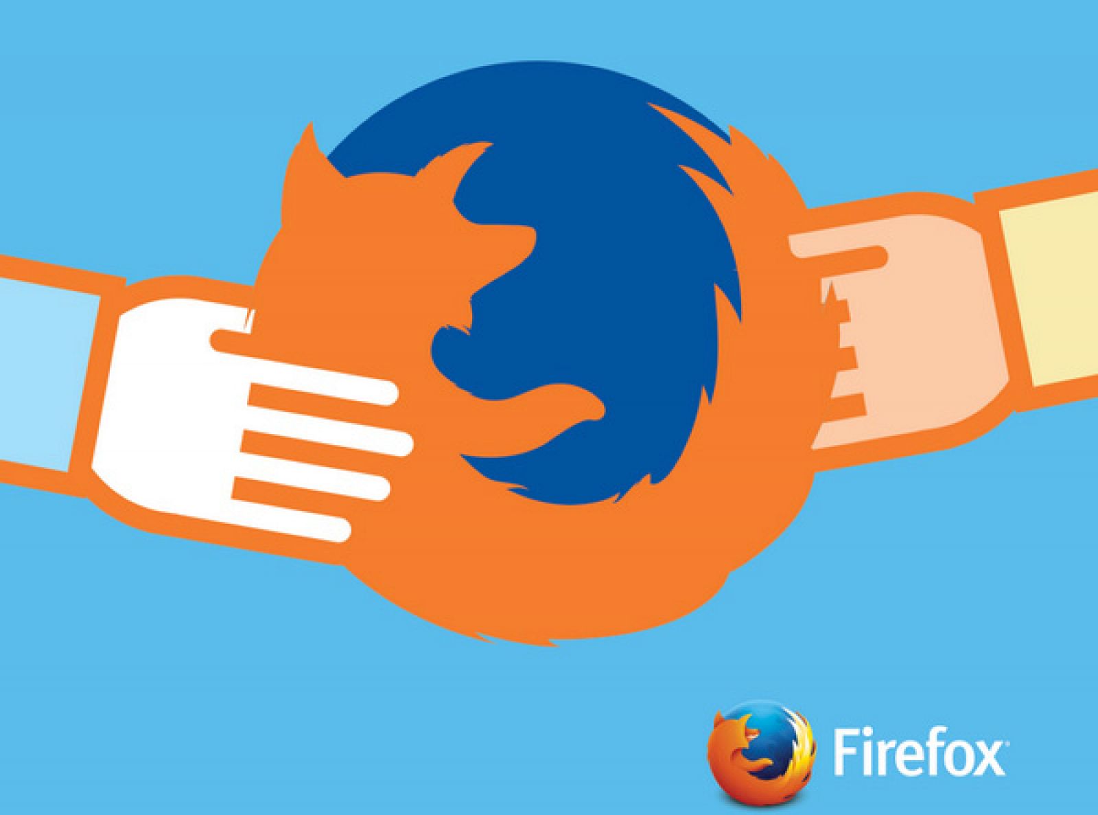Infografía con el logo de Firefox.