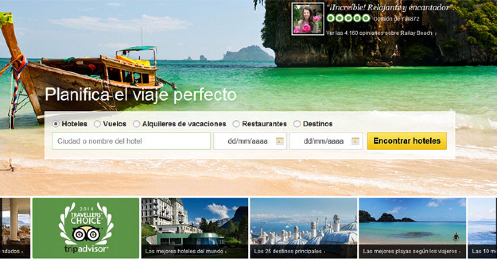 El portal de viajes TripAdvisor