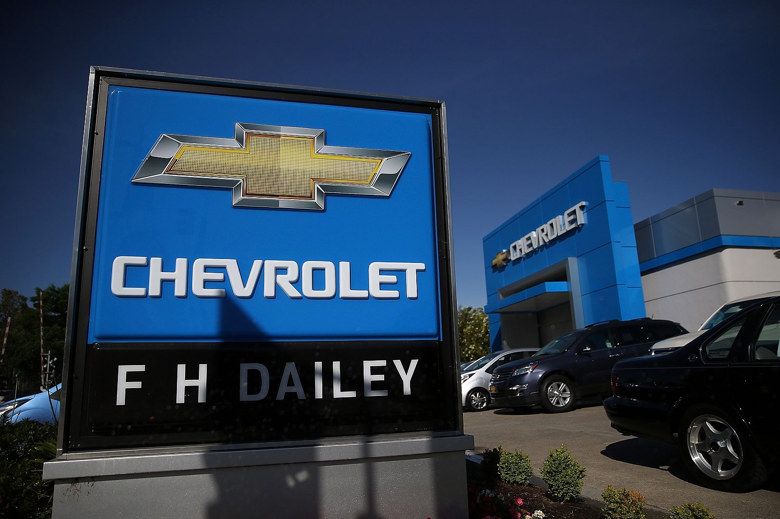 Un concesionario de Chevrolet en San Leandro, California