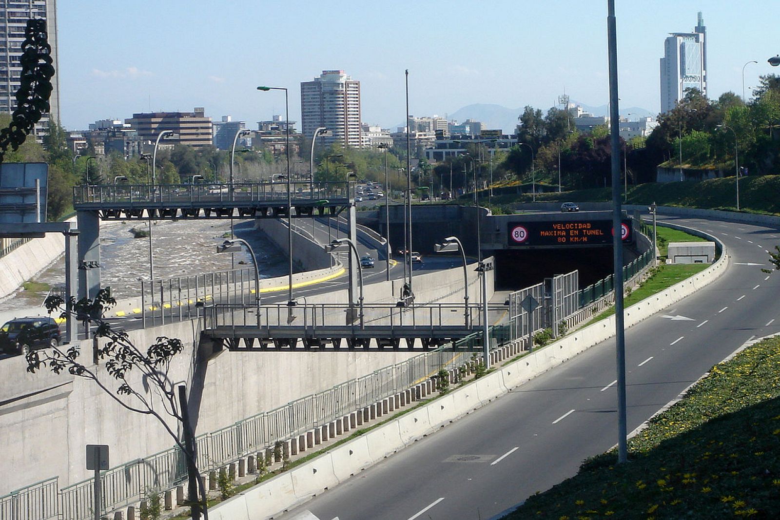 Autopista de peaje en Chile