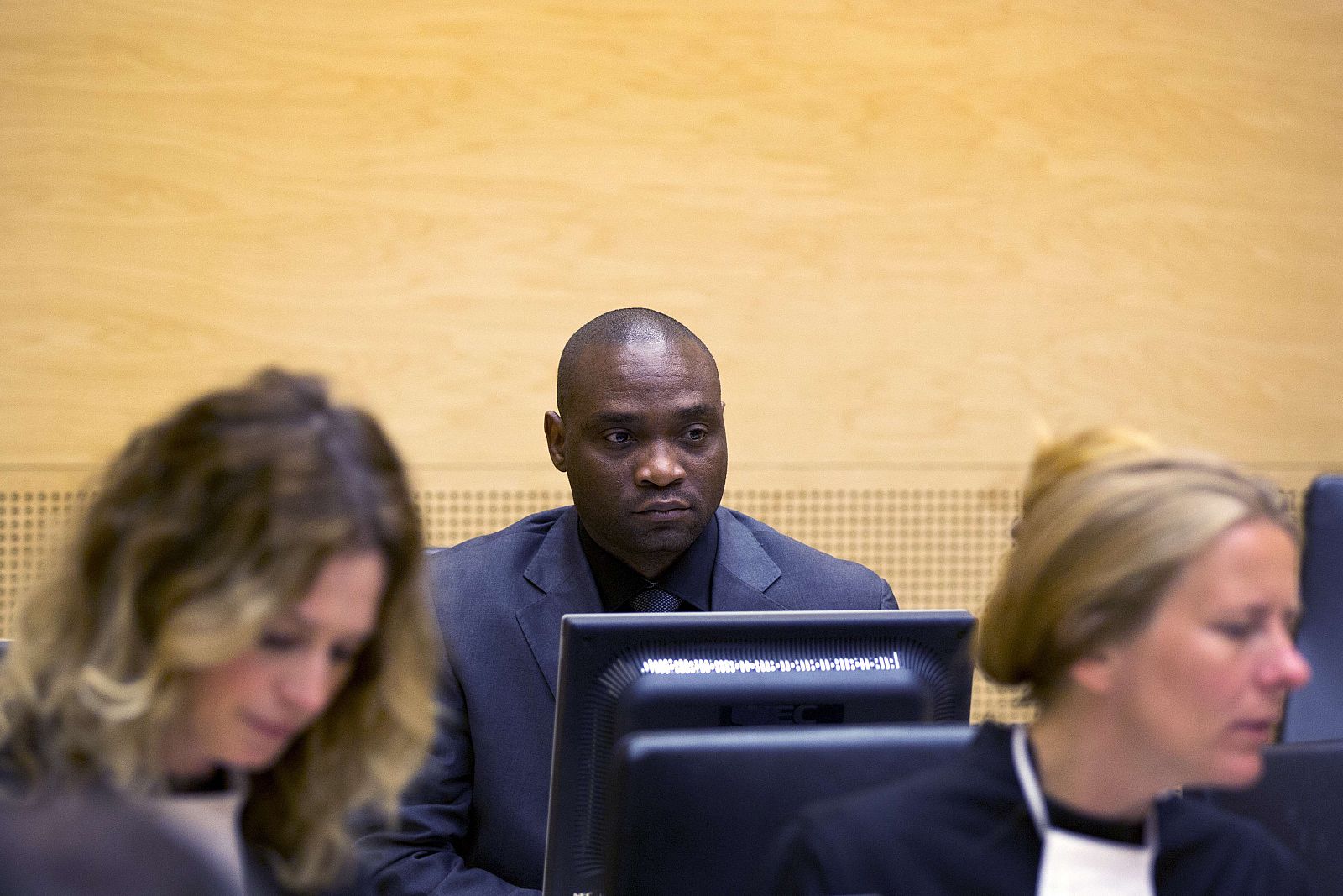 Germain Katanga, miliciano congolés, durante el juicio en la Corte Penal Internacional, en La Haya