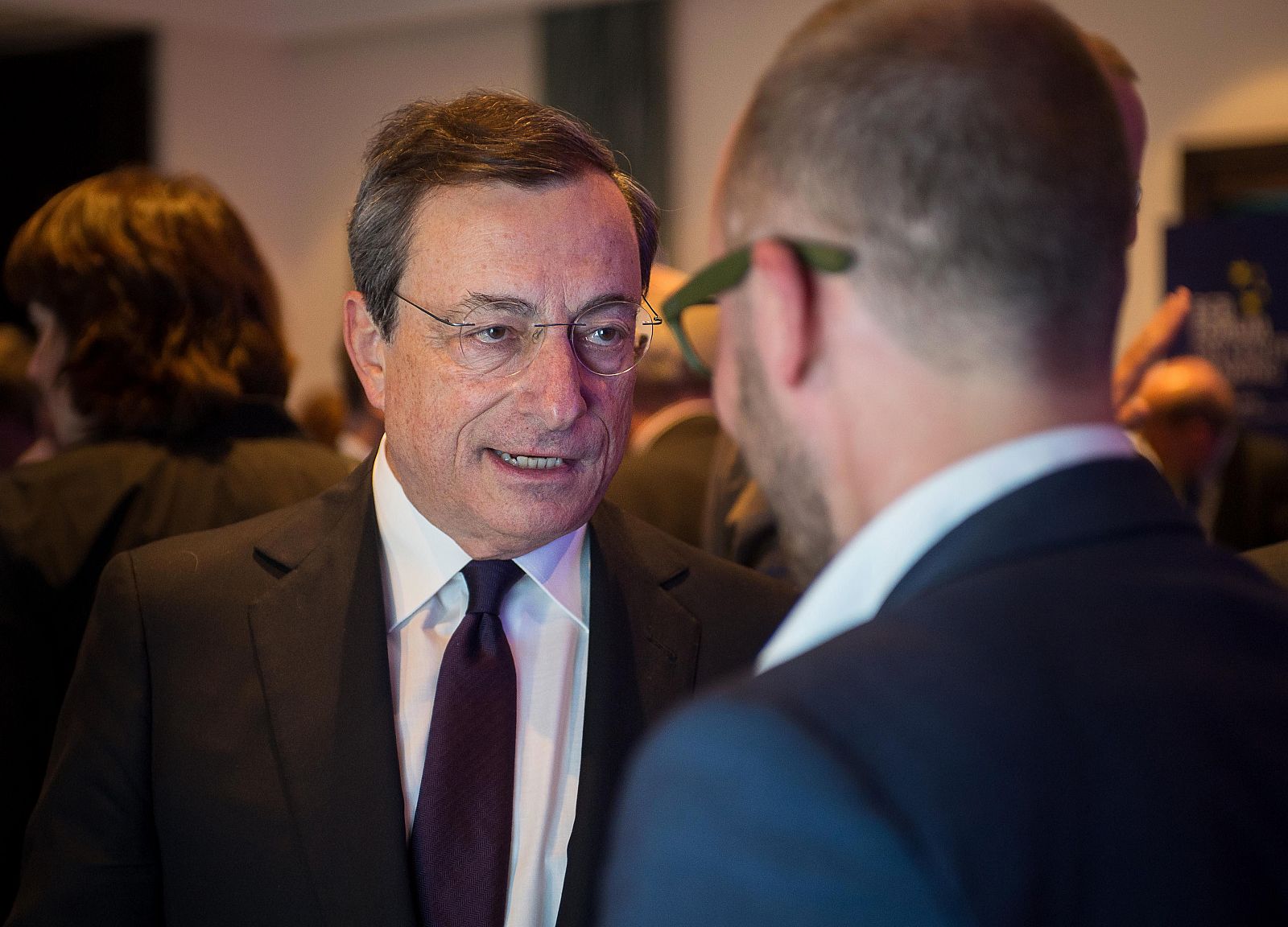 El presidente del Banco Central Europeo, Mario Draghi, en Sintra (Portugal)