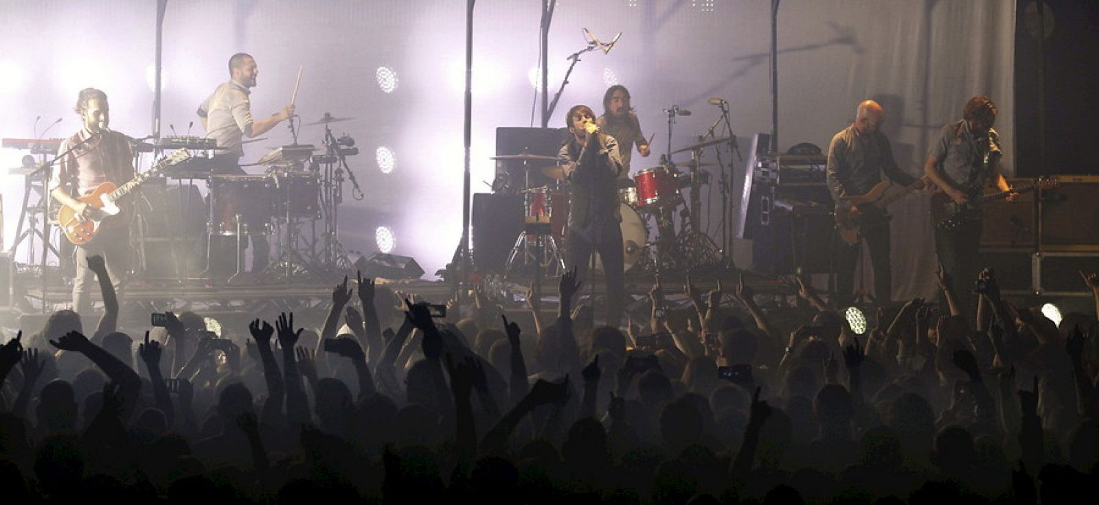 La banda madrileña Vetusta Morla, durante su concierto en la sala La RIviera, en Madrid