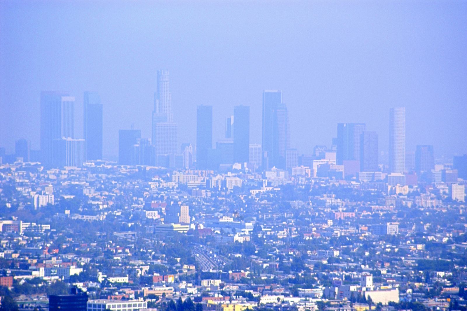 Contaminación en Los Ángeles.