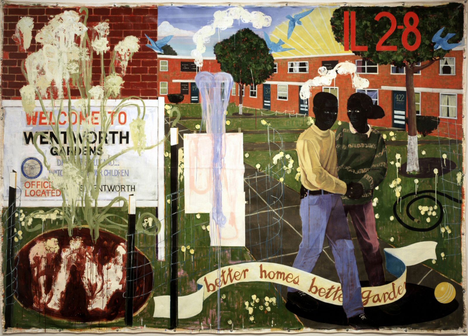 Kerry Marshall. "Mejores casas, mejores jardines" (1994)