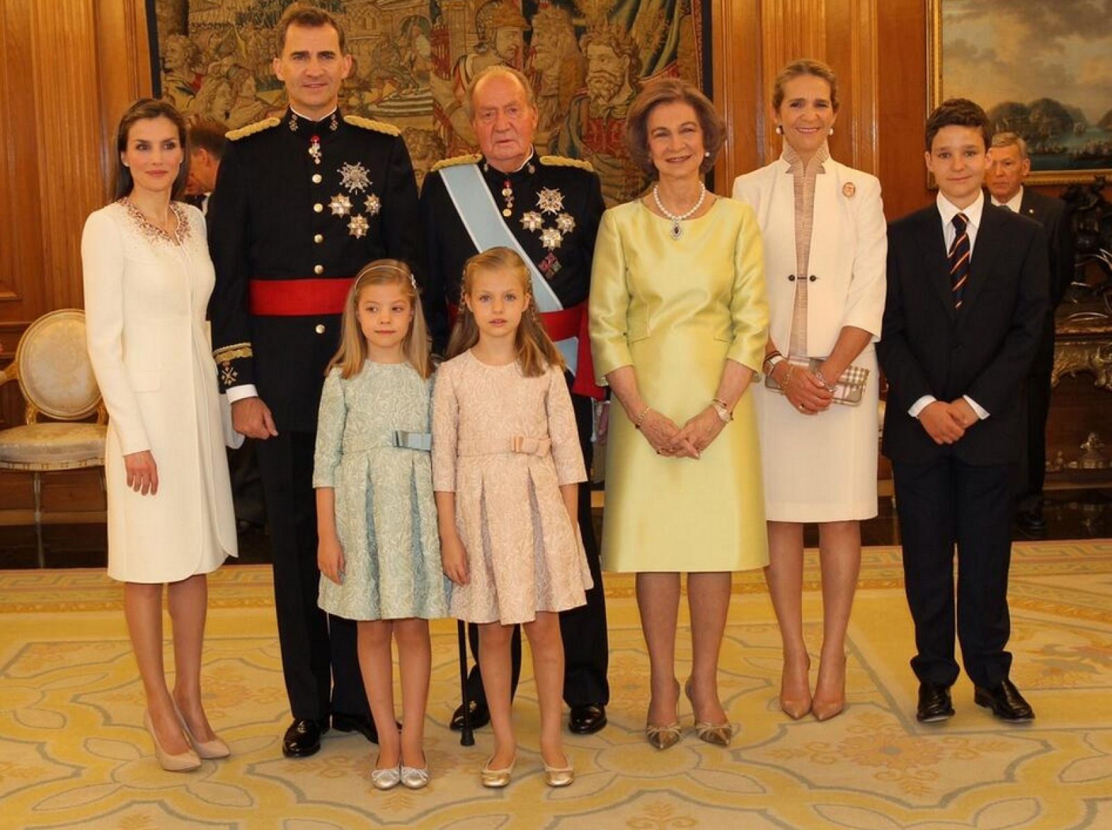 La foto de familia de la Casa Real