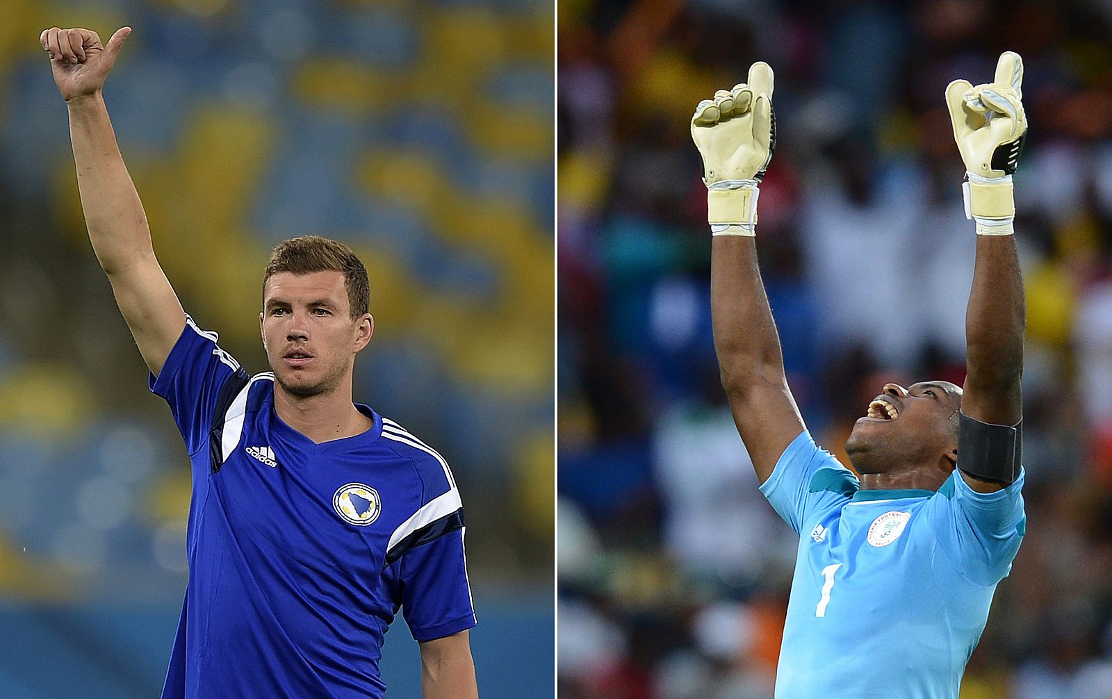 El bosnio Edin Dzeko pondrá a prueba al meta nigeriano Vincent Enyeama