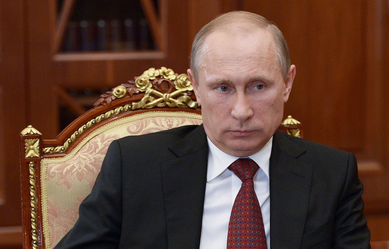 El presidente ruso Vladimir Putin durante una reunión en el Kremlin, en Moscú