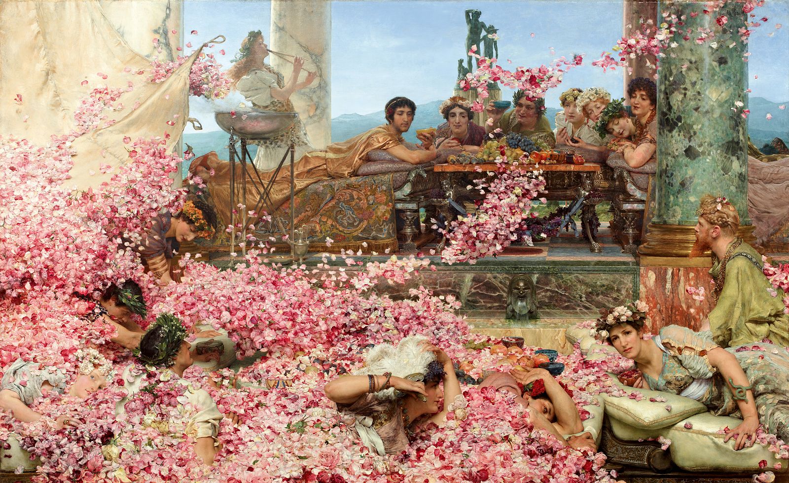 Alma-Tadema "Las rosas de Heliogábalo" (1888)