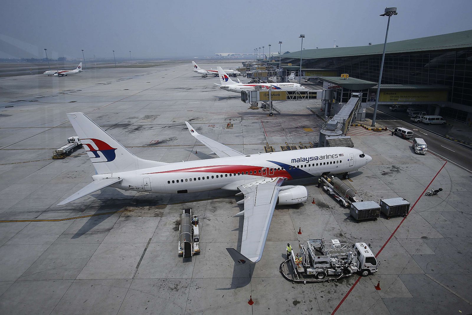 Malaysia Airlines Boeing 737-800 aircraft is seen on the tarmac at Kuala Lumpur International Airport in Sepang