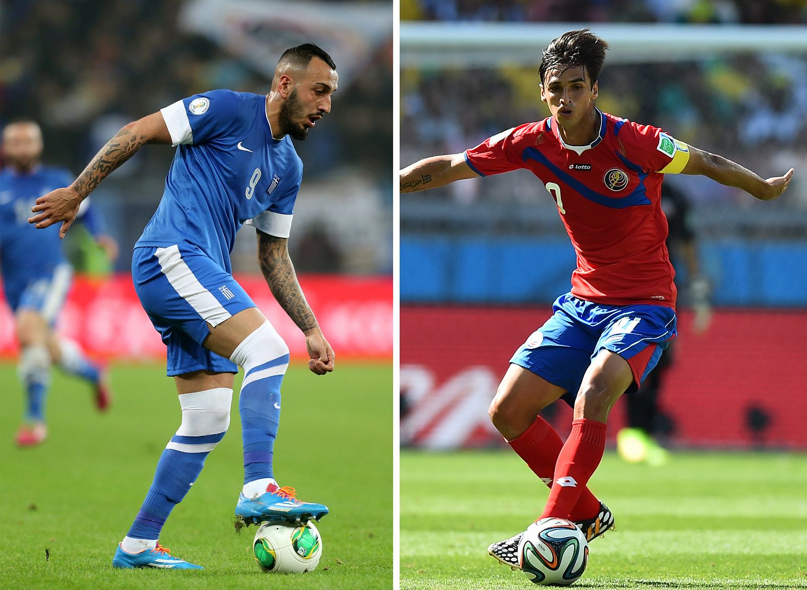 El griego Mitroglou y el costarricenses Bryan Ruiz