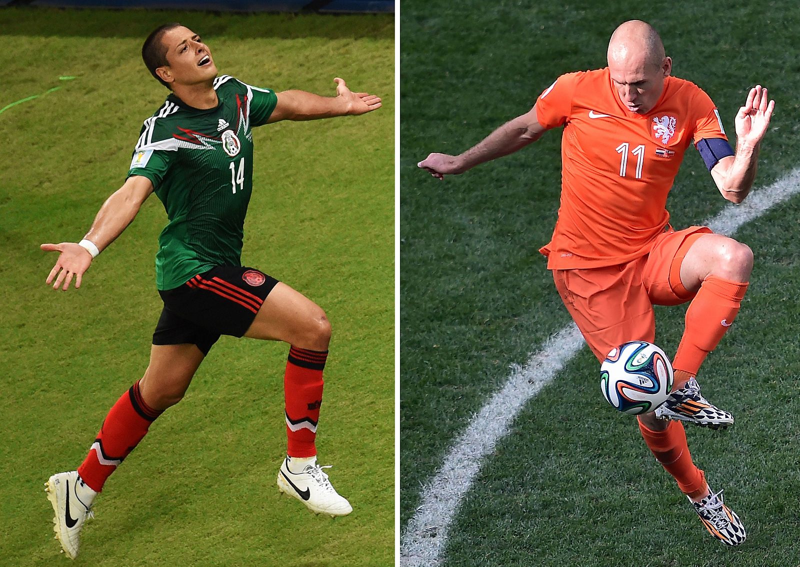 'Chicharrito' Hernández y Robben se verán las caras en el duelo de octavos.