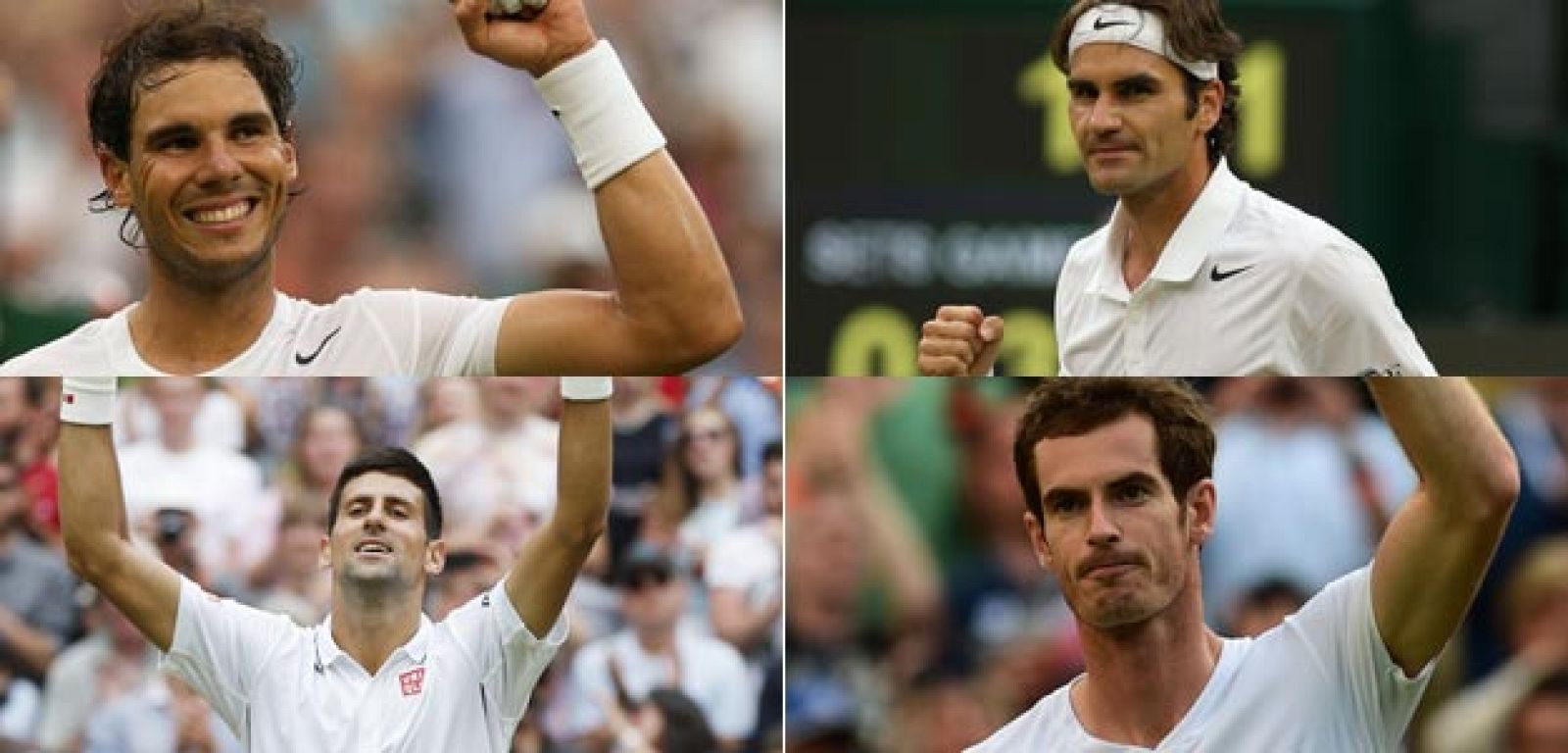 Nadal, Federer, Djokovic y Murray