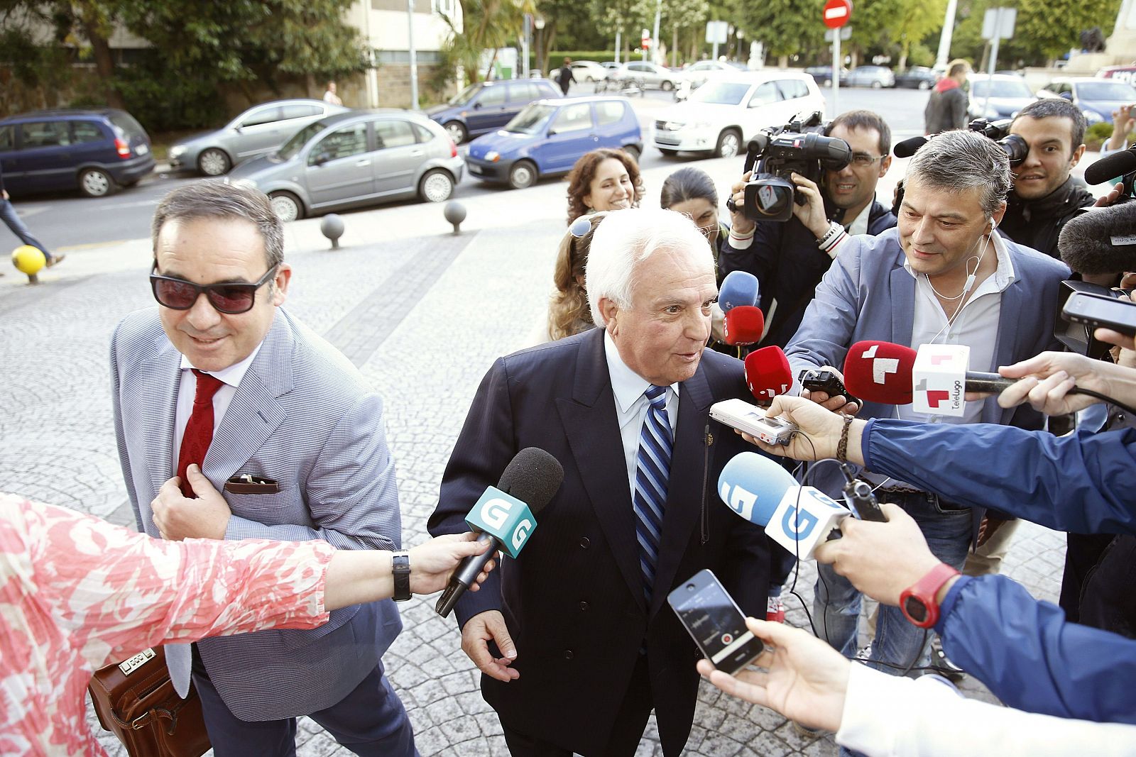 El expresidente de la Diputación de Ourense José Luis Baltar Pumar a su llegada a los juzgados