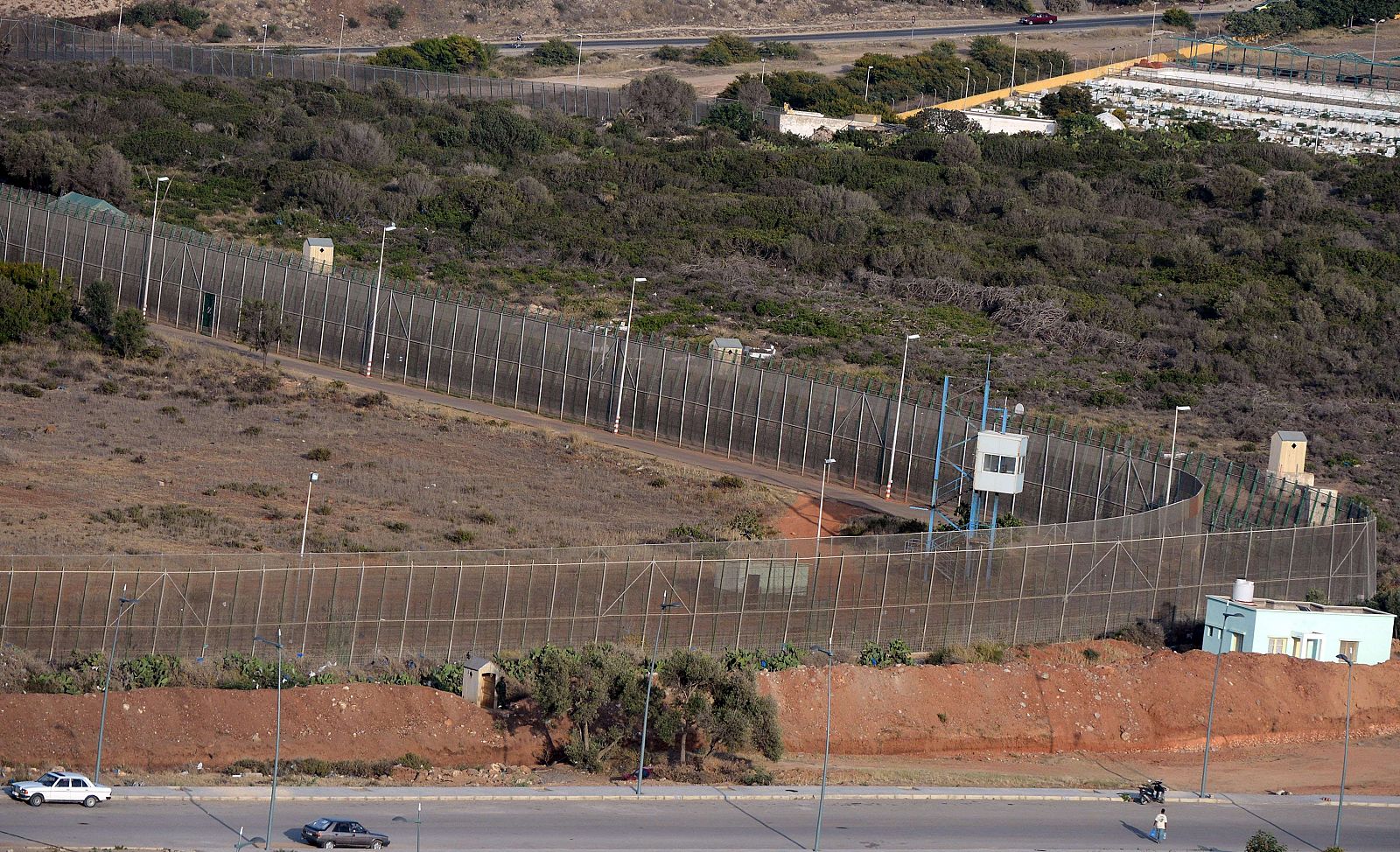Una foto de archivo de la valla que separa Marruecos de Melilla.