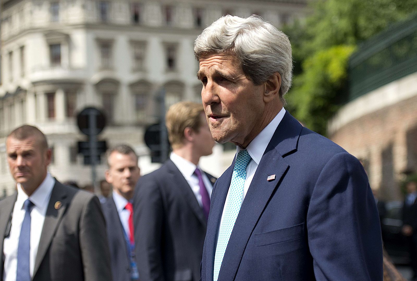 El secretario secretario de Estado de Estados Unidos, John Kerry, en Viena.