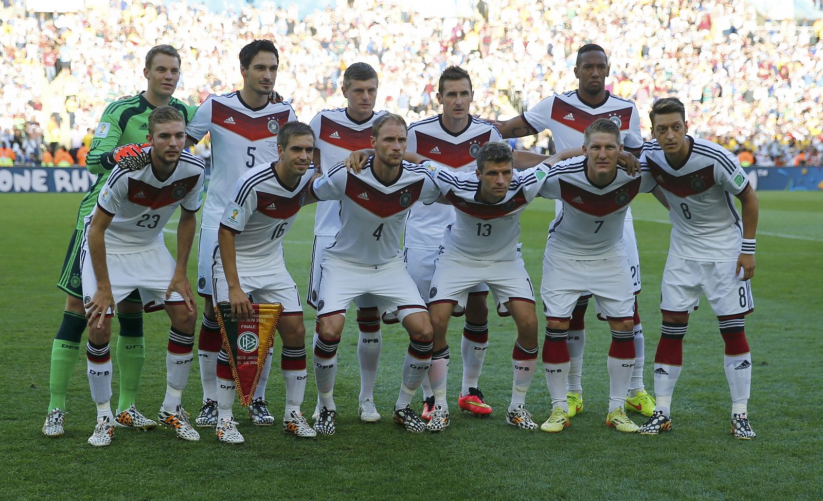 La selección de Alemania, antes de la final