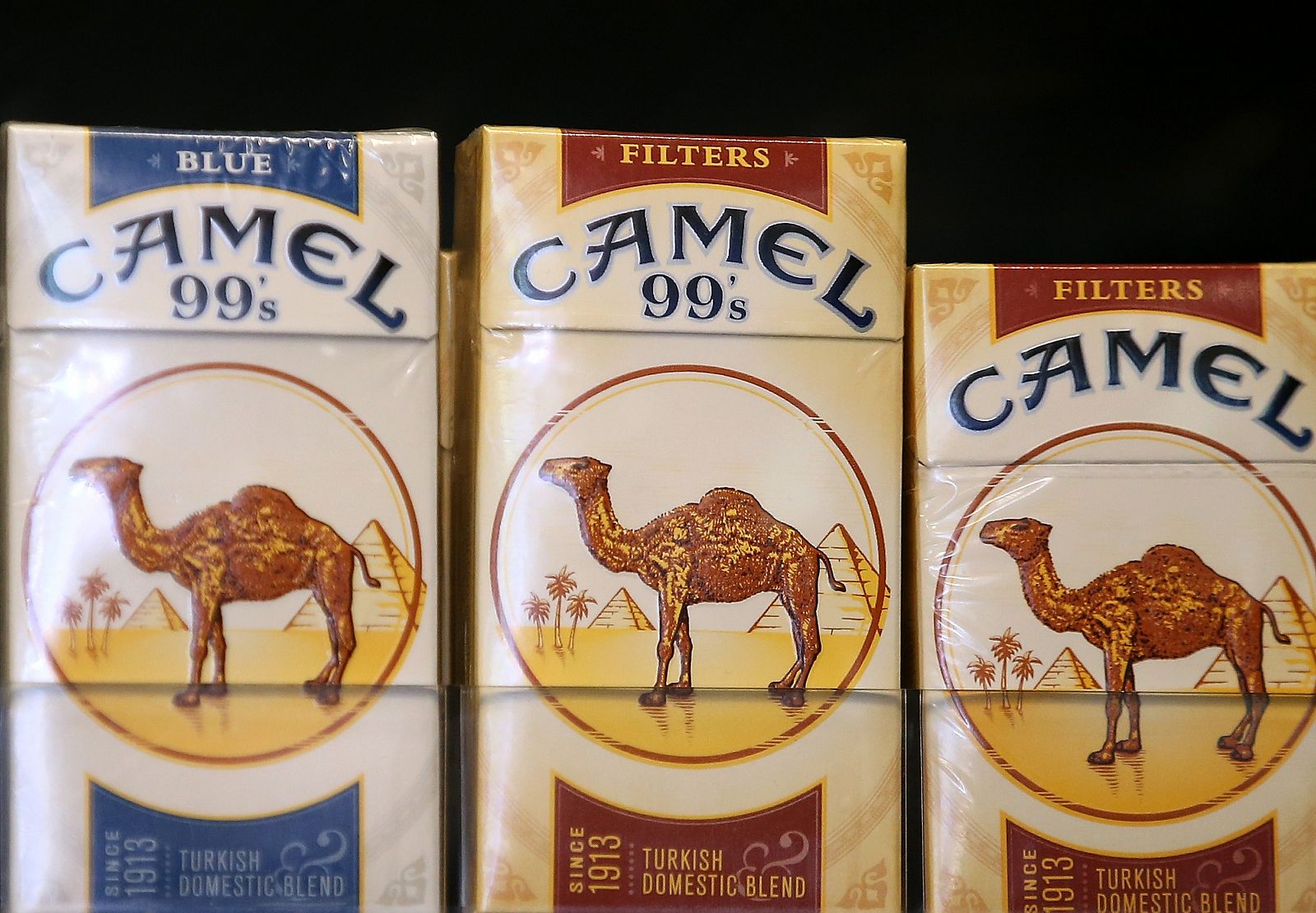 Cajetillas de Camel en una tienda de San Francisco