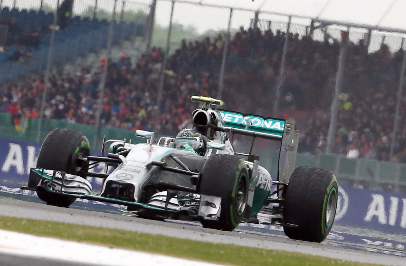 El piloto alemán Nico Rosberg (Mercedes) durante el Gran Premio de Gran Bretaña.