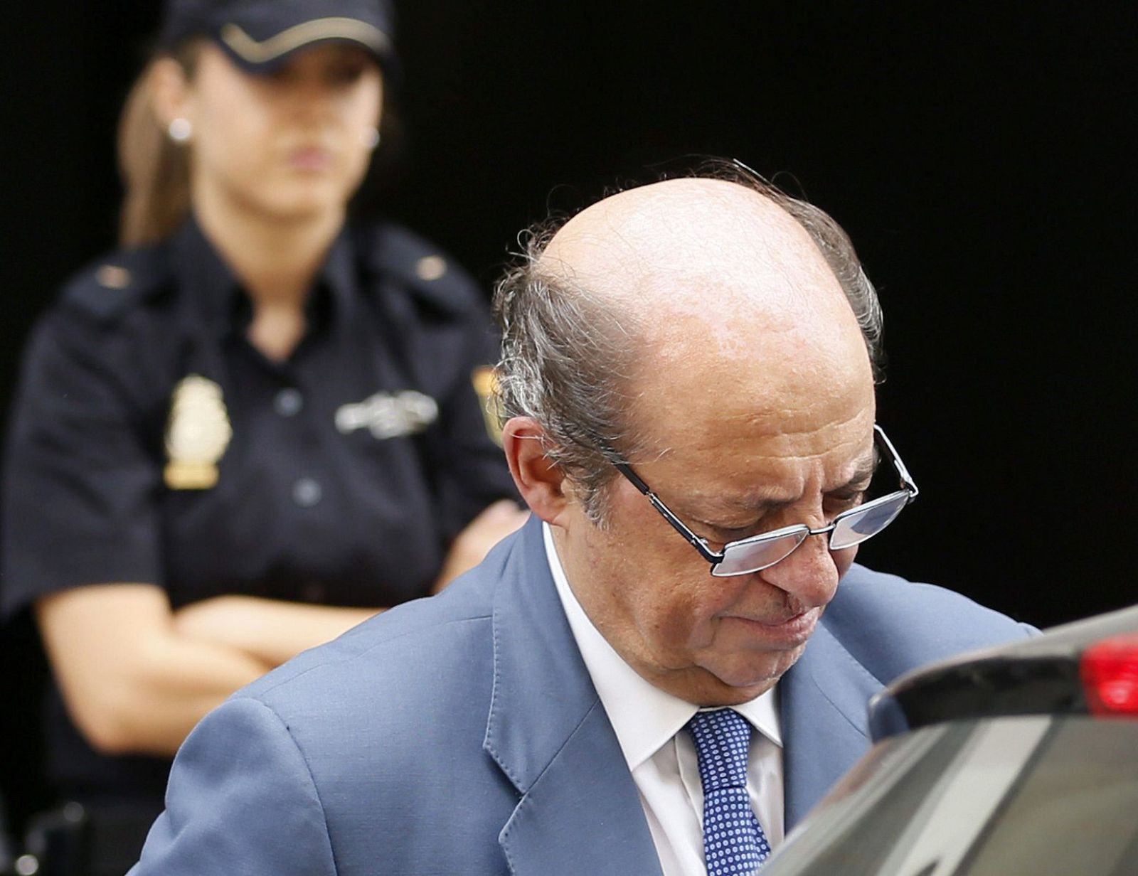 El auditor de Gowex José Antonio Díaz, a su salida de la Audiencia Nacional