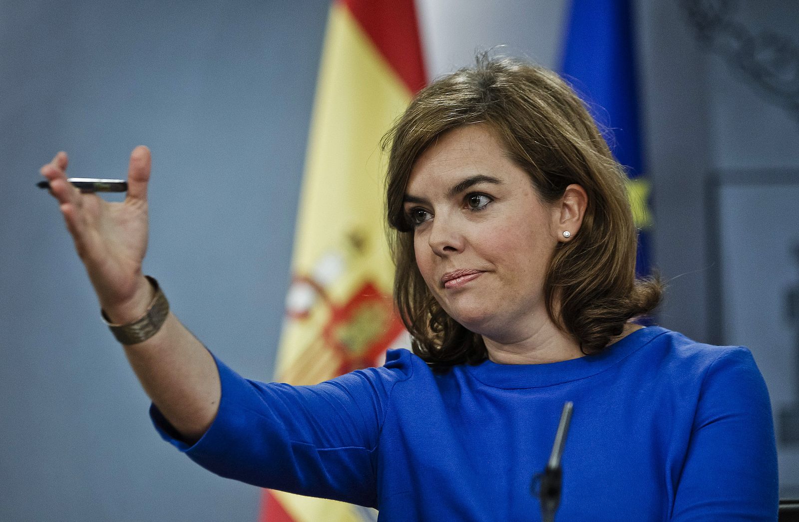 La vicepresidenta del Gobierno, Soraya Sáenz de Santamaría