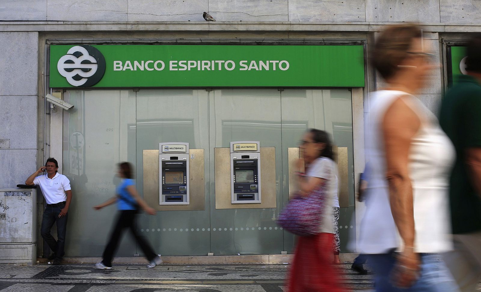 Una sucursal de Banco Espírito Santo en Lisboa