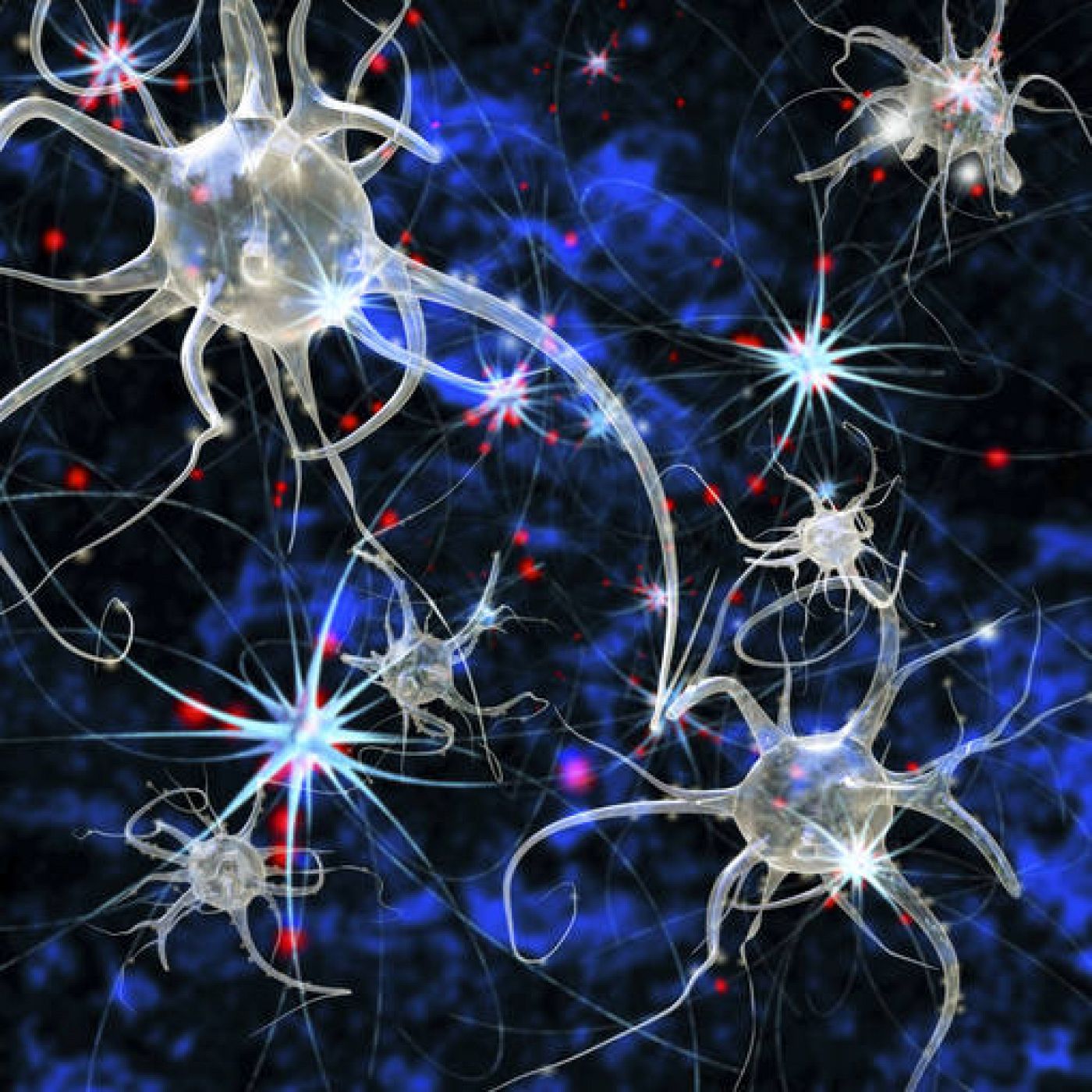  Ilustración con una representación en 3D de neuronas.