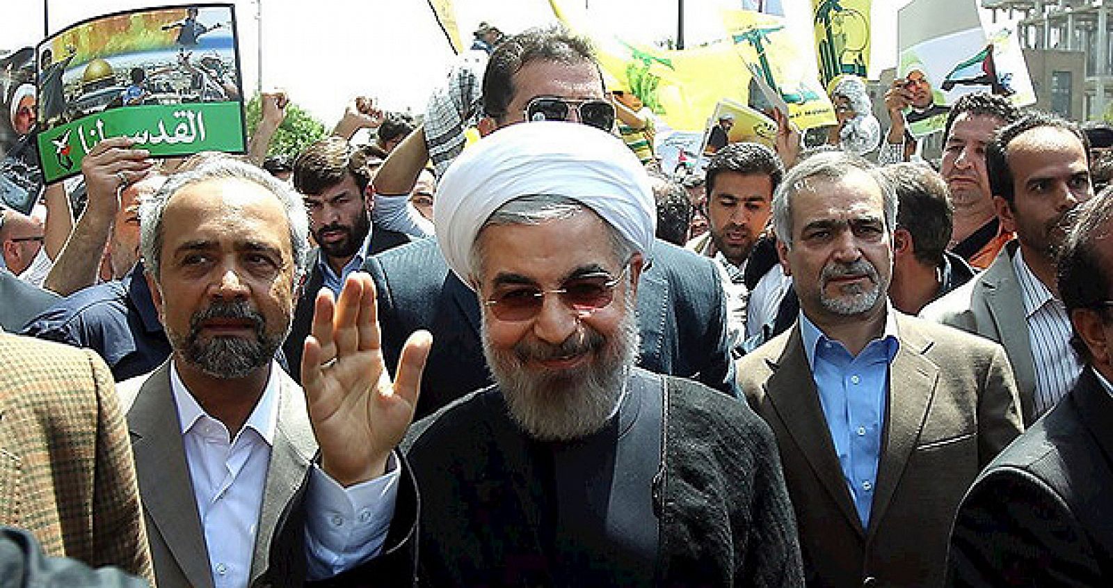 El presidente de Irán, Hasán Rahoní, ha manifestado su oposición al ataque israelí en la Franja de Gaza