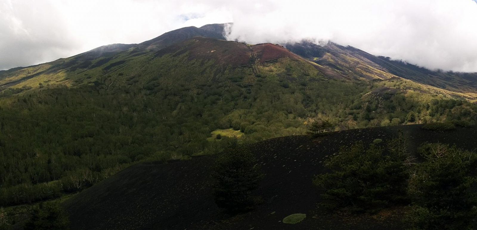 Humo saliendo del cráter nordeste del Etna el pasado 23 de julio.
