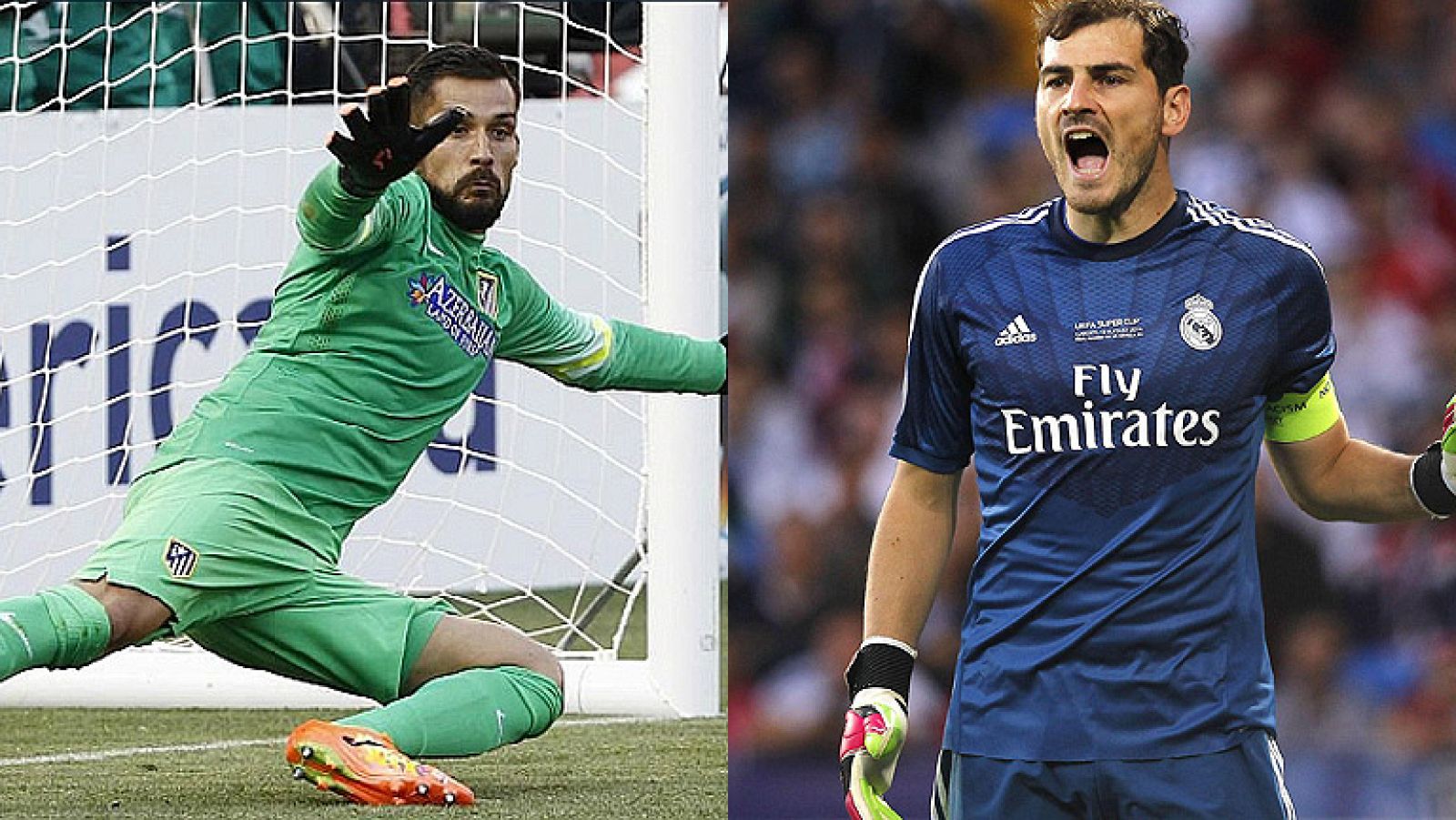 Moyá y Casillas, los porteros titulares en la ida de la Supercopa de España.