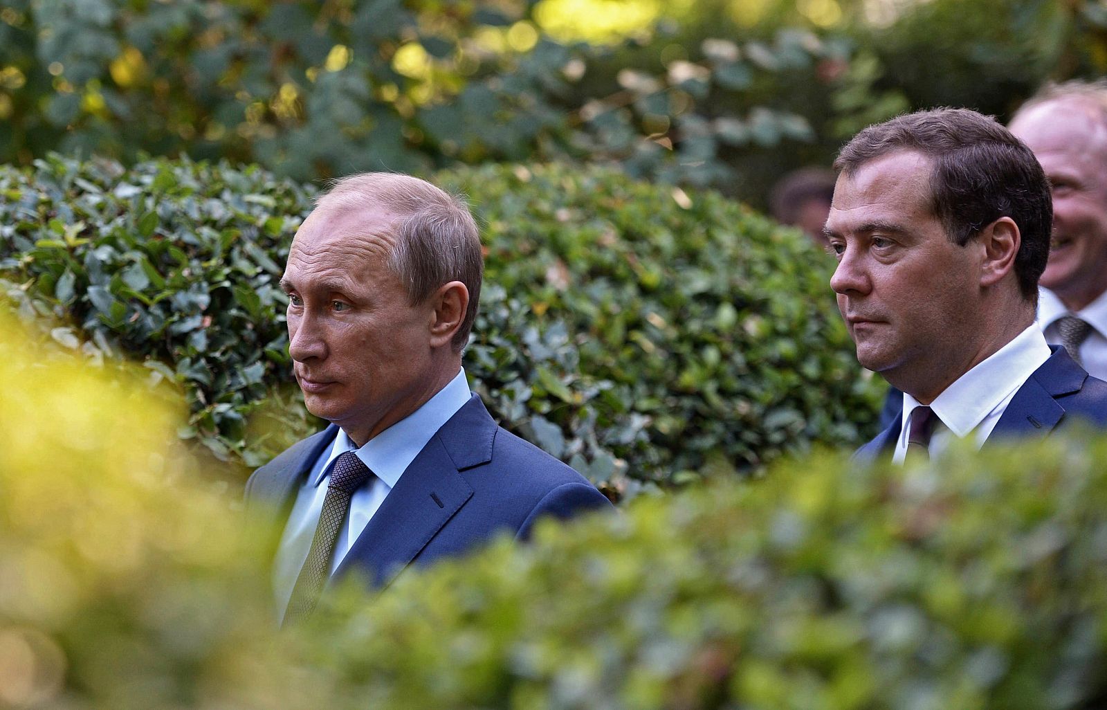 El presidente ruso, Vladímir Putin, y el primer ministro ruso, Dimitri Medvedev