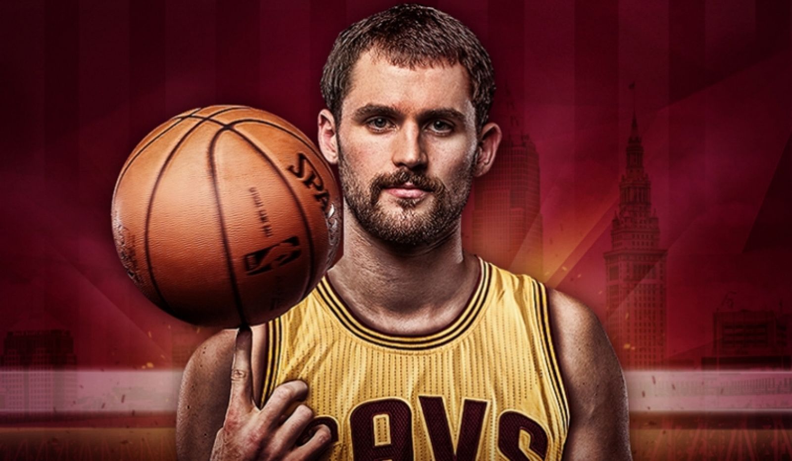 Imagen extraída de la web oficial de Cleveland Cavaliers con la que el equipo ha anunciado el fichaje de Kevin Love