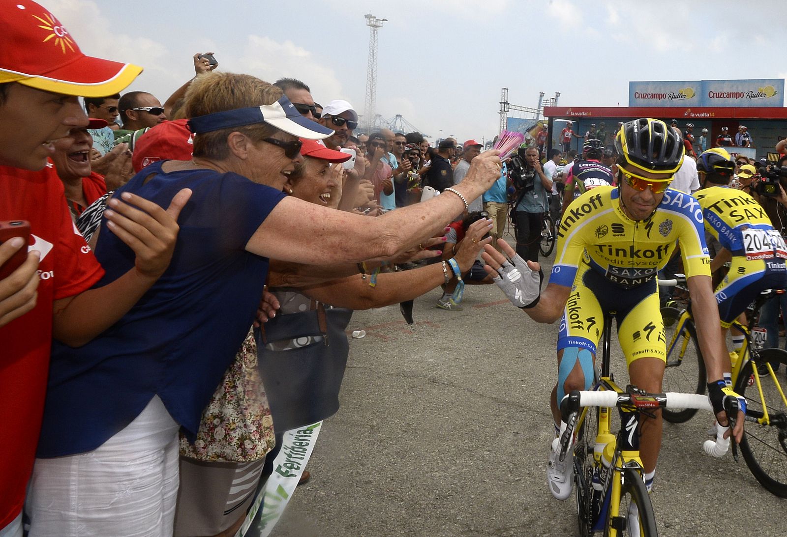 Imagen del ciclista Alberto Contador durante la Vuelta ciclista a España 2014.