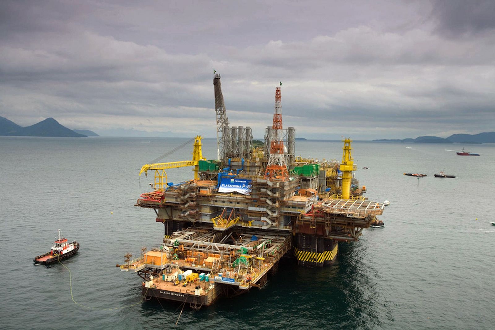 Plataforma petrolífera de Petrobras en Angra dos Reis, 180 kilómetros al sur de Río de Janeiro
