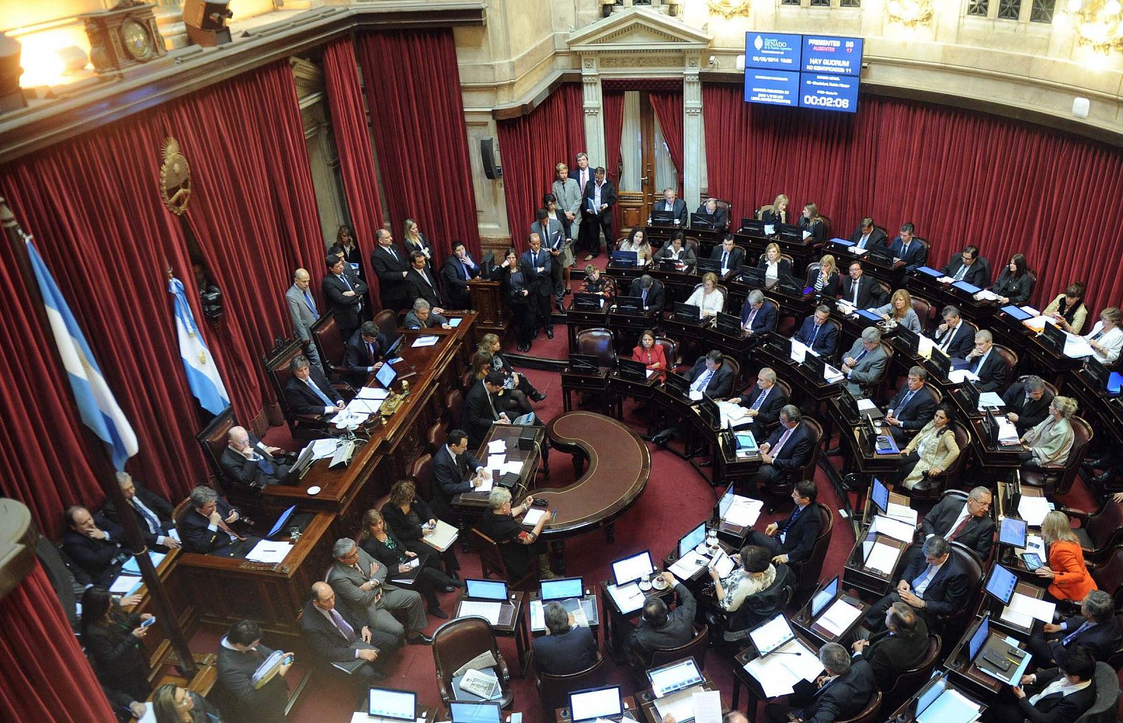 Imagen de archivo del Senado argentino.