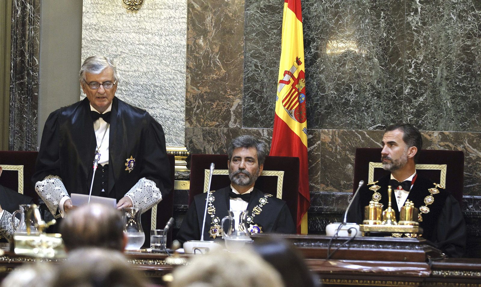 El rey Felipe VI ha presidido la solemne apertura del Año Judicial en el Tribunal Supremo.