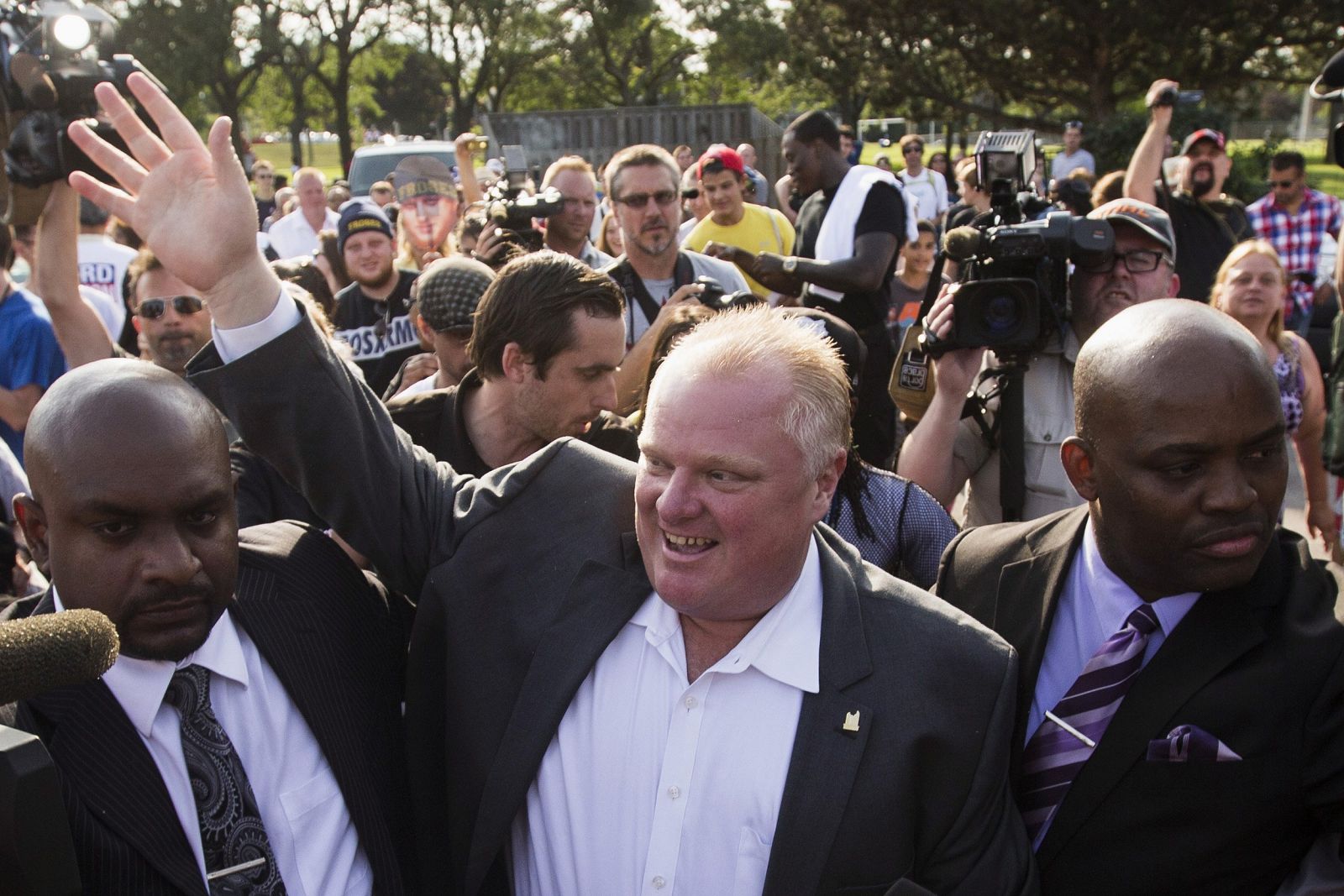 El alcalde de Toronto, Rob Ford, en una foto tomada en julio de 2014