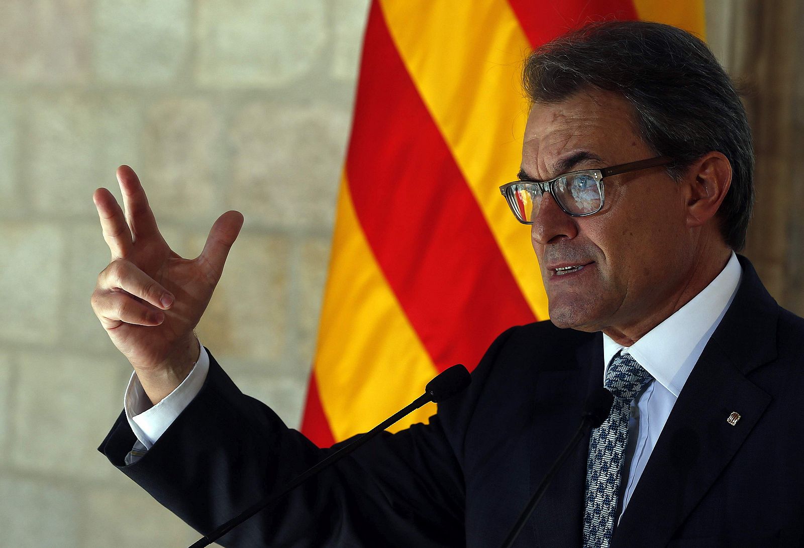 El presidente catalán, Artur Mas