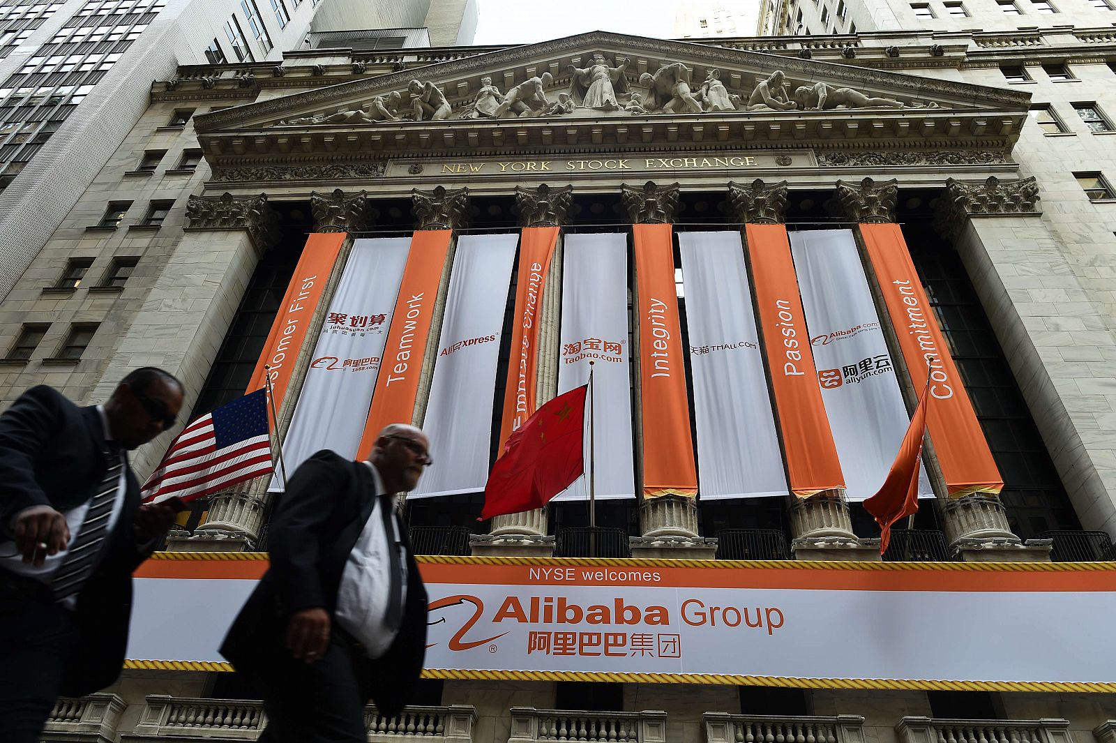 La Bolsa de Nueva York da la bienvenida a Alibaba