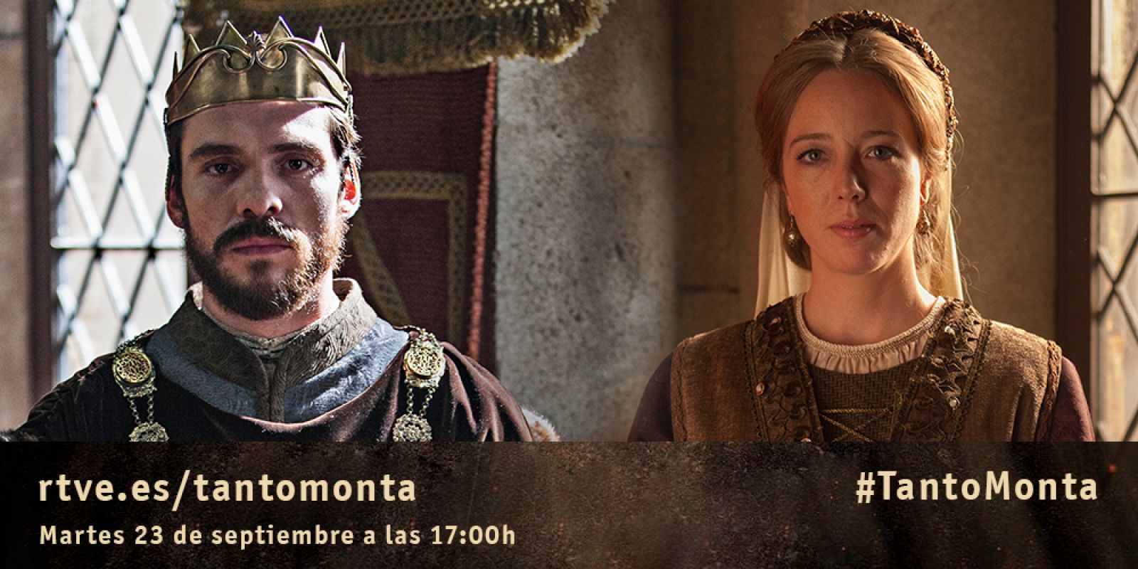 Ainhoa Santamaría (Beatriz de Bobadilla) y Álvaro Monje (Rey de Portual) visitan #TantoMonta