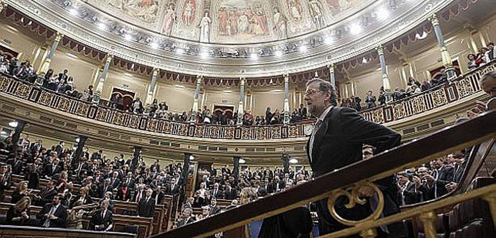 El presidente del Gobierno ante los diputados en el Congreso, en una imagen de archivo.