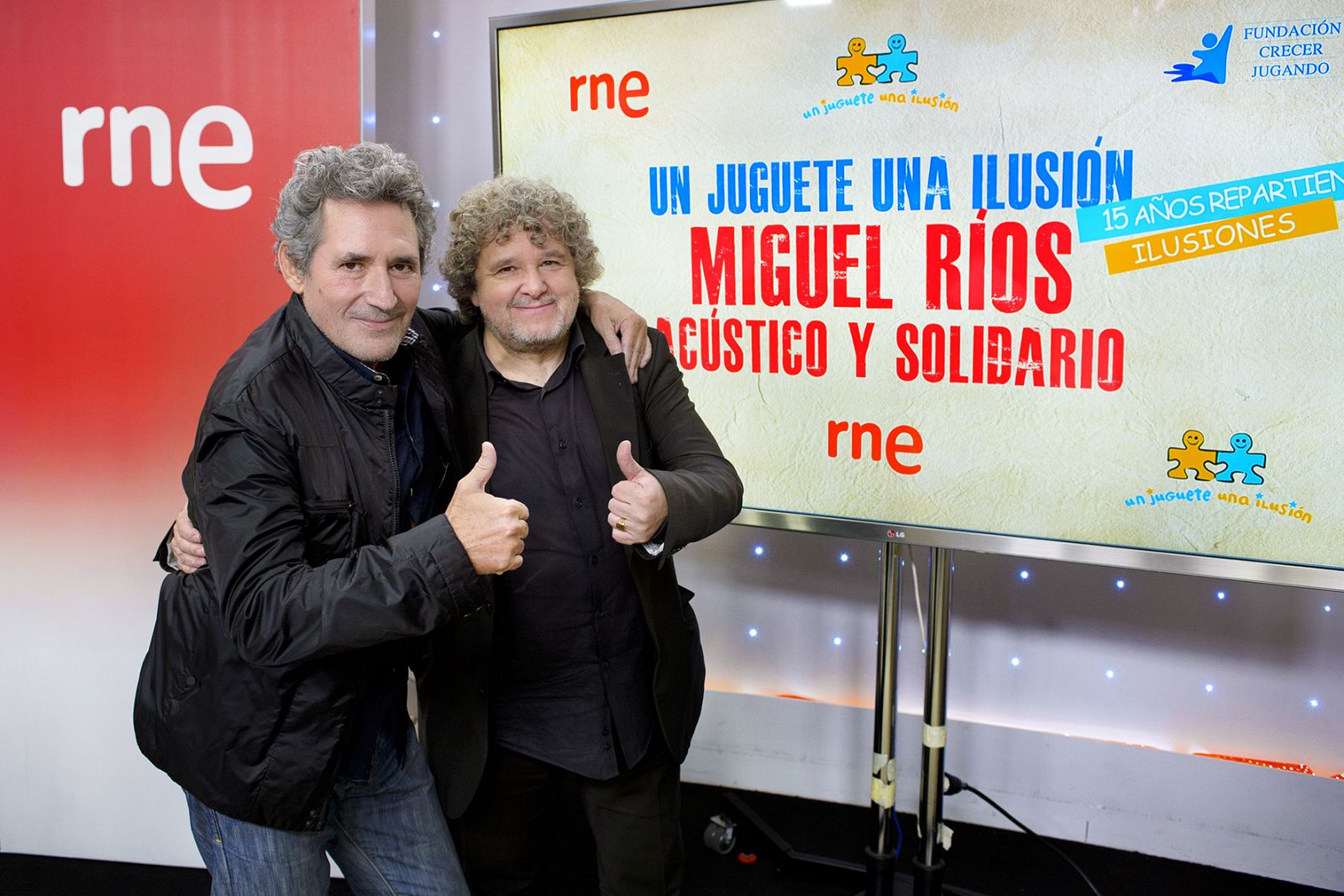 Miguel Ríos y Julio Ruiz, de 'Disco grande'