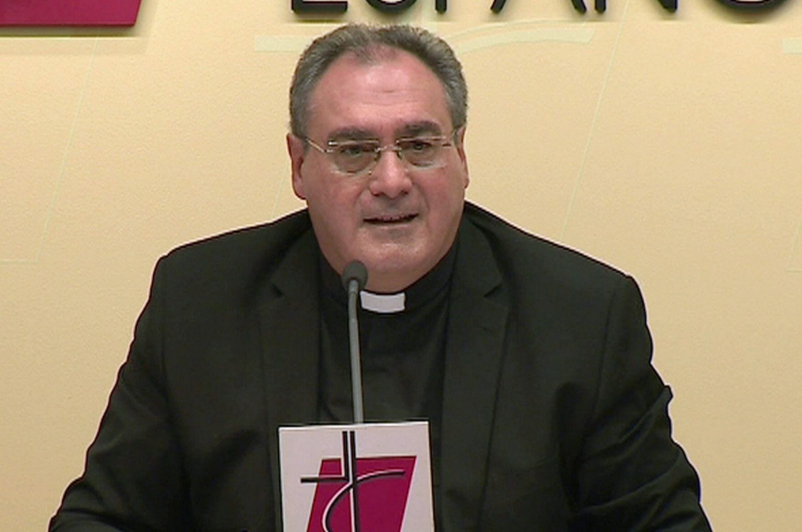 El secretario general y portavoz de la Conferencia Episcopal, José María Gil Tamayo