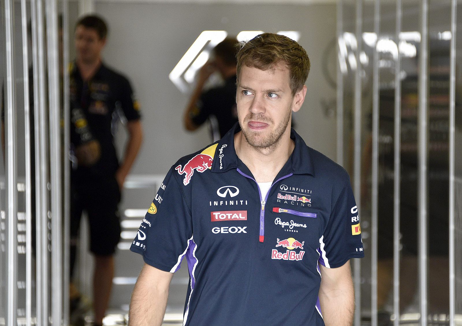 El piloto alemán, Sebastian Vettel, en el Gran Premio de Japón.
