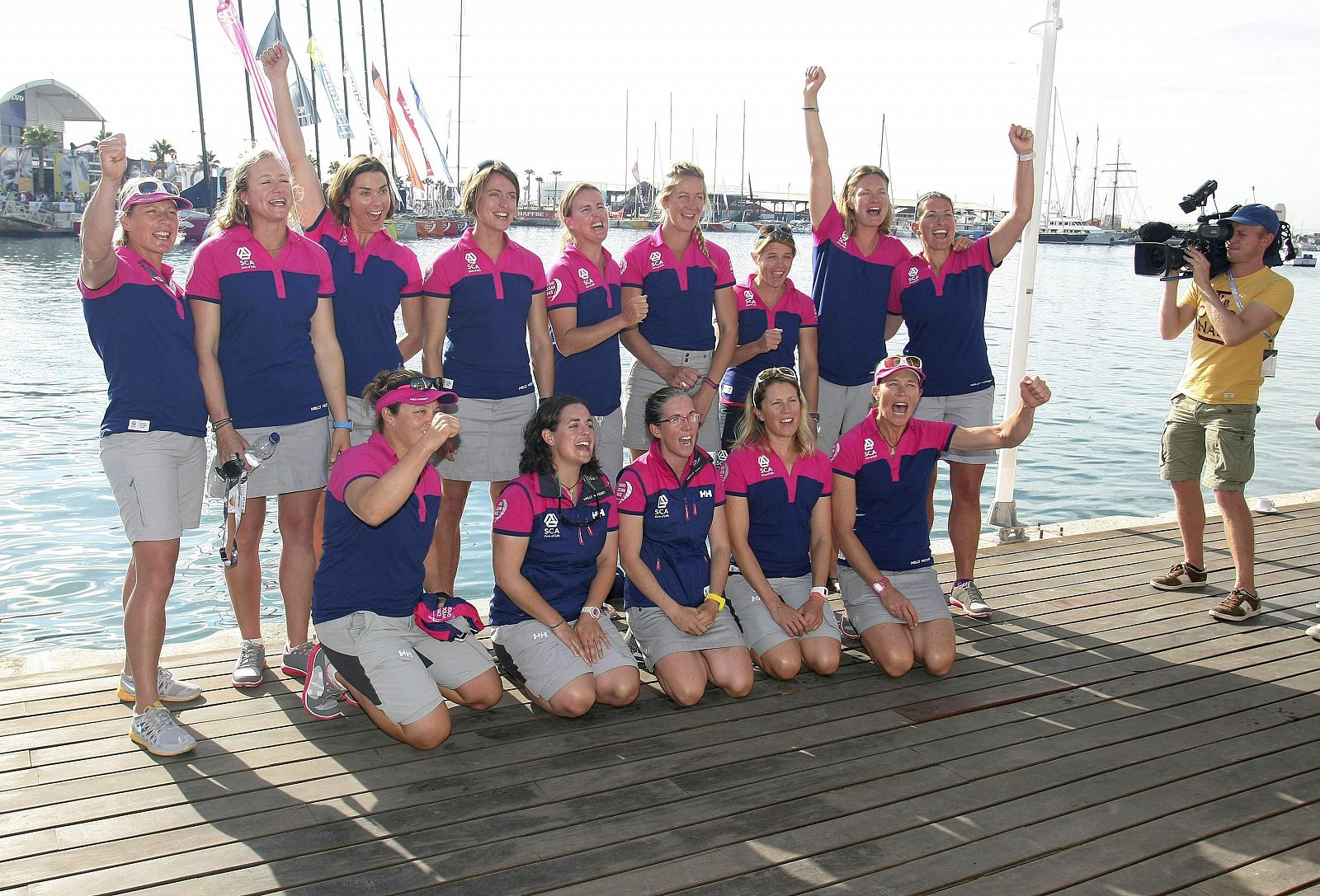 El equipo SCA de la Volvo Ocean Race 2014-15, integrado sólo por mujeres