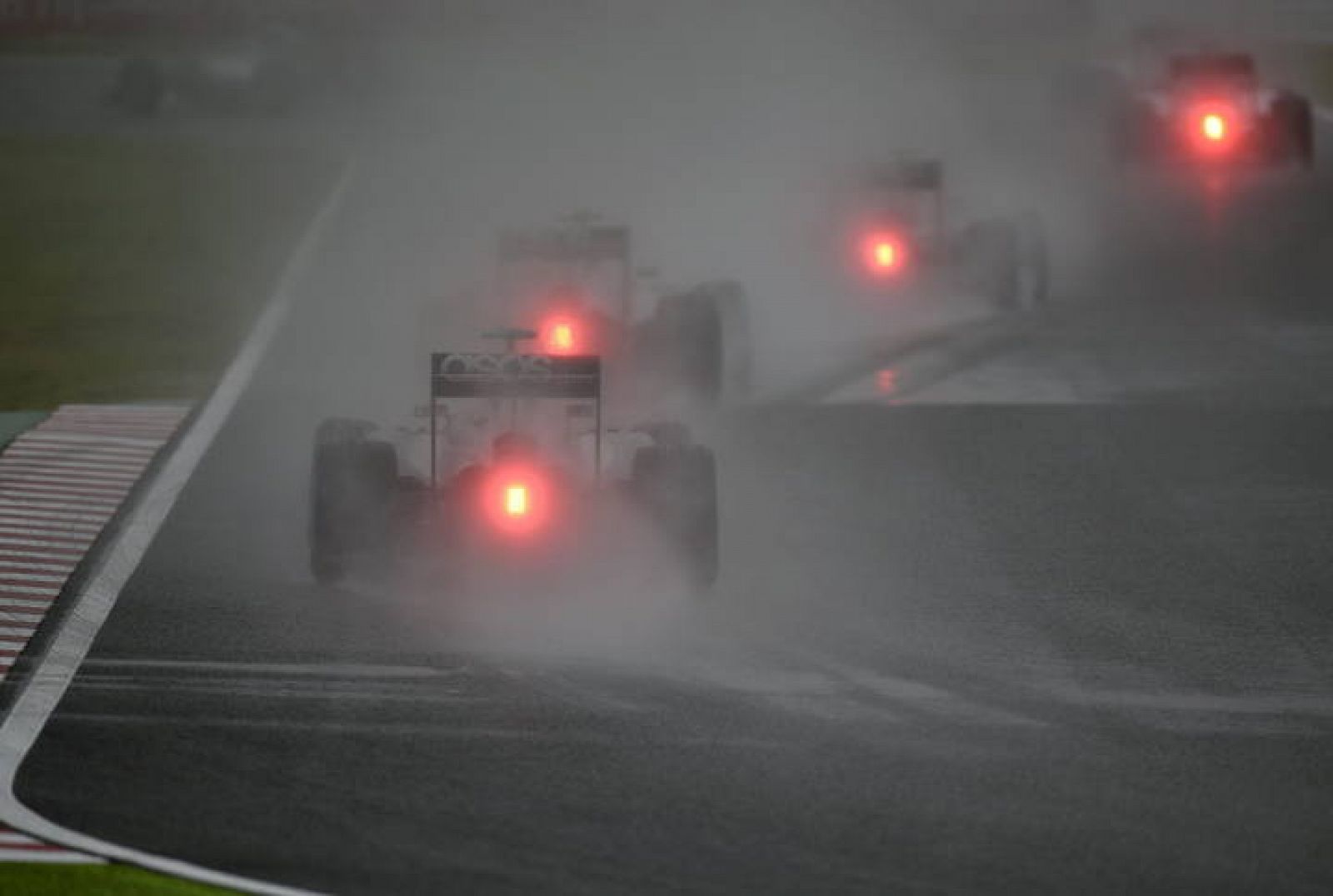 Imagen del pasado GP de Japón, condicionado por la fuerte lluvia