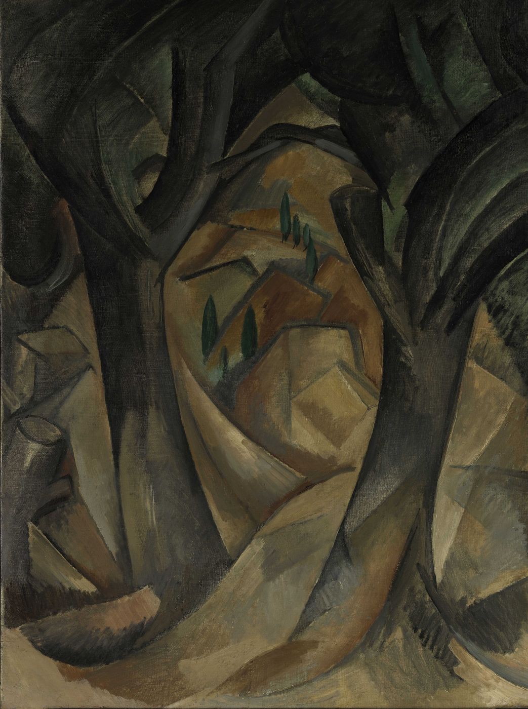 Georges Braque, "Árboles en L'Estaque" (1908)