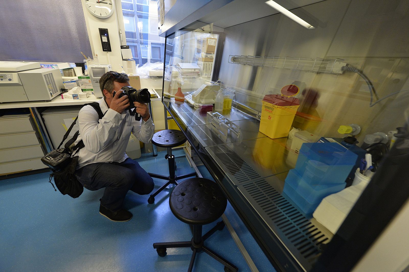 Laboratorio de Ginebra donde se ha desarrollado una vacuna contra el ébola.