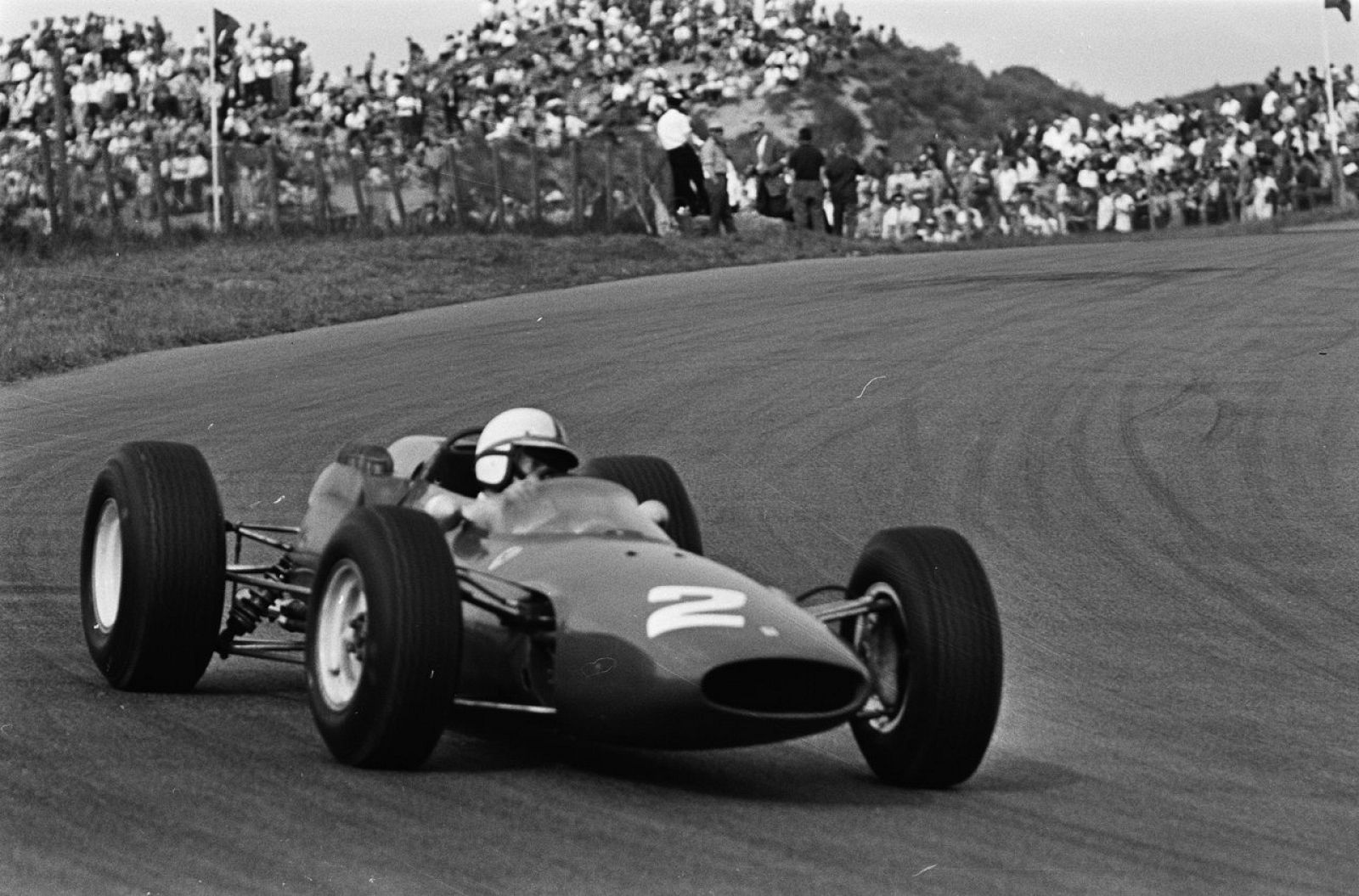 John Surtees, en el GP de Holanda de 1964